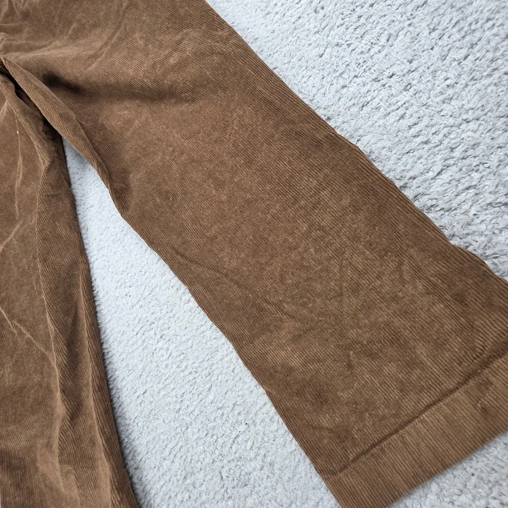 LL Bean Corduroy Pants Mens 38x29 Brown Comfort Waist Stretch Chino